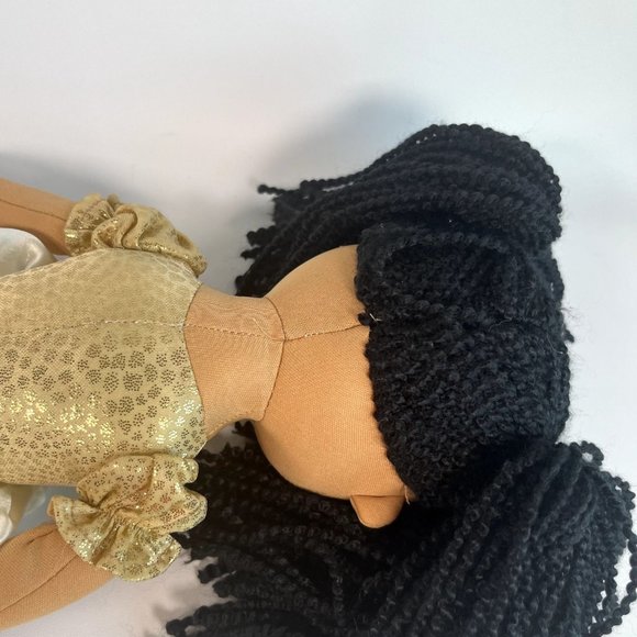 Linzy Toys 18'' Gold Addy Soft Plush Rag Doll Gold - Very, Very Good Condition - Picture 7 of 10